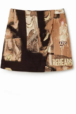 Desigual Mini jupe jacquard arty femme