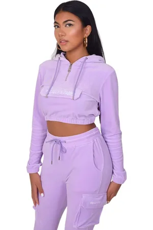 Project X Paris Sweat velours court à capuche femme