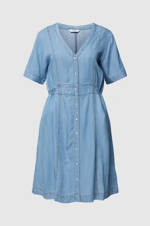 B YOUNG Robe en jean col v femme Lana