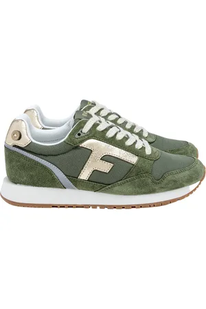 Faguo Baskets femme Syn Woven Suede