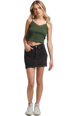 Superdry Mini jupe en velours femme