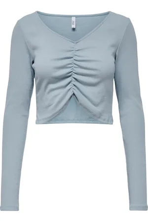 ONLY Crop top col v à manches longues femme onlkenya life