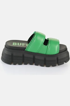 Buffalo Mules compensées femme Ava - Vegan Nappa
