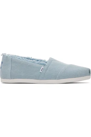 TOMS Espadrilles en jeans dévalé à franges femme Alpargata