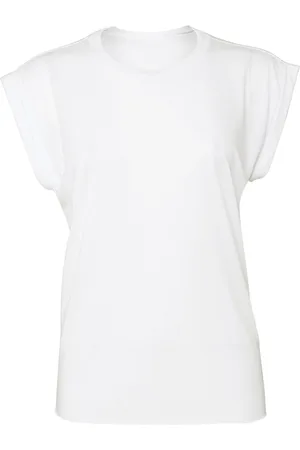 Bella + Canvas T-shirt manches roulottées femme Flowy
