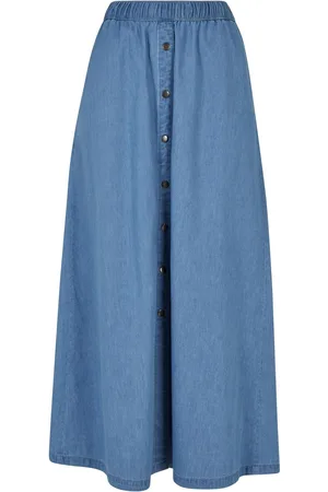 Urban classics Jupe jean longue large femme