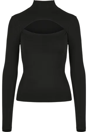 Urban classics T-shirt Col roulé manches longues femme grandes tailles
