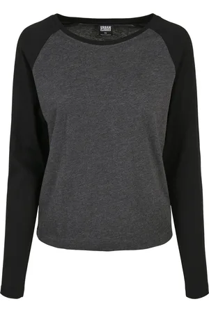 Urban classics T-shirt manches longues femme contrast raglan