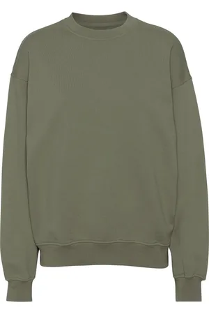 Colorful Standard Sweatshirt col rond Organic oversized dusty olive
