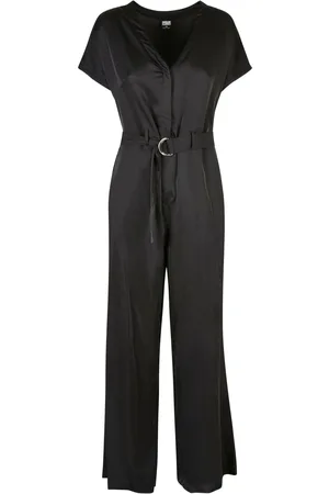 Urban classics Combinaison avec ceinture femme Satin