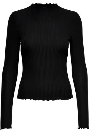 ONLY T-shirt femme Emma manches longues col montant