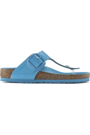 Birkenstock Tongs femme Gizeh Big Buckle Natural Leather Patent