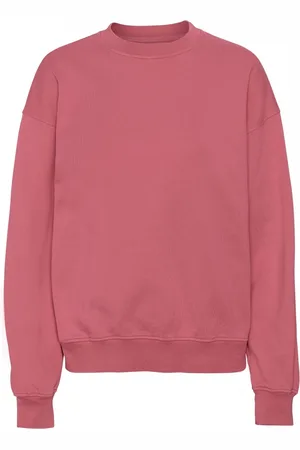 Colorful Standard Sweatshirt col rond Organic oversized raspberry pink
