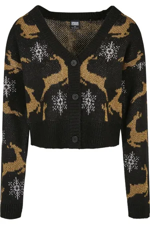 Urban classics Cardigan femme grandes tailles oversized christmas