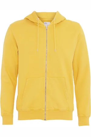 Colorful Standard Sweatshirt à capuche zippé Classic Organic lemon yellow