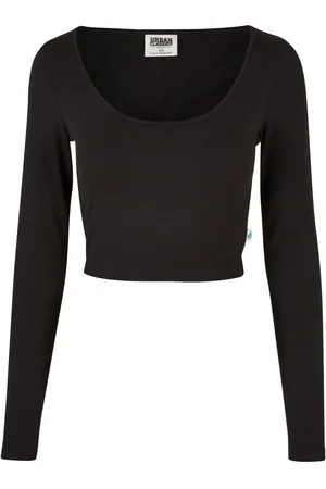 Urban classics T-shirt crop manches longues femme Organic