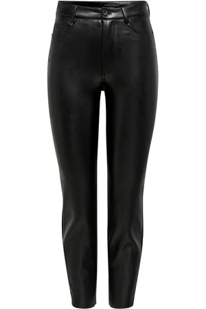 ONLY Pantalon femme Emily imitation cuir