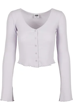 Urban classics Cardigan femme cropped rib(GT)