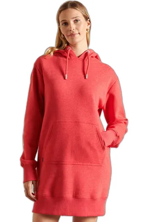 Superdry Robe sweat à capuche brodée vintage logo femme