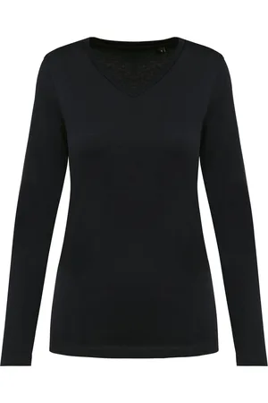 Kariban Premium T-shirt manches longues suprima col V femme