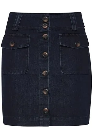 Atelier Rêve Jupe en jeans courte boutonnée devant femme Irloisa