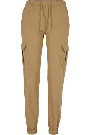 Urban classics Pantalon cargo taille haute femme