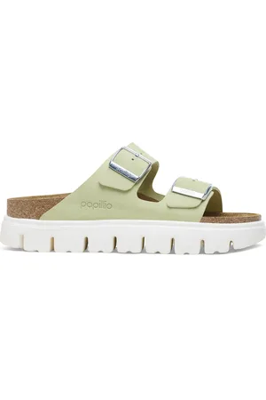 Birkenstock Mules femme Arizona Platform Suede Leather
