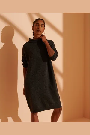 Superdry Robe à col cheminée femme Isabella