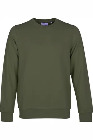 Colorful Standard Sweatshirt col rond Classic Organic seaweed green