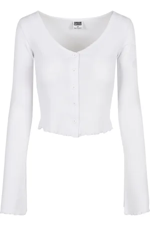 Urban classics Cardigan femme grandes tailles cropped rib