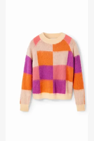 Desigual Pull jacquard carreaux femme
