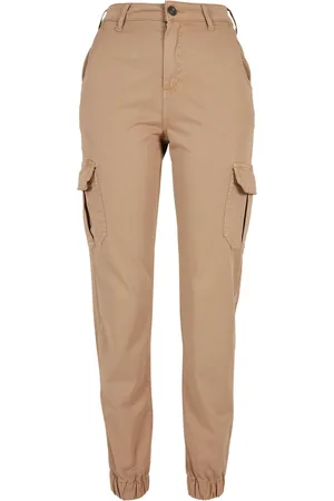 Urban classics Pantalon cargo taille haute femme