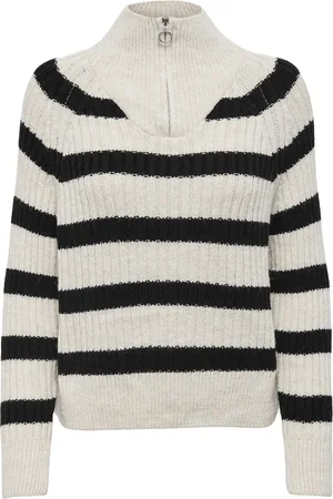 ONLY Pull zippé col montant femme Leise
