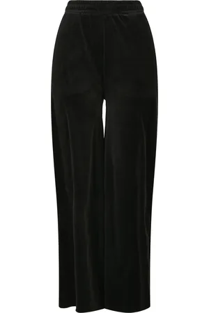 Urban classics Pantalon femme high waist straight velvet
