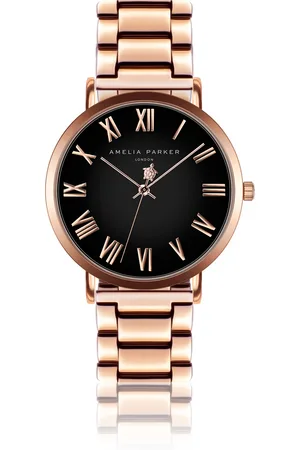 Amelia Parker Montre femme Grand Noir Link