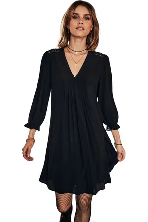 Freeman T Porter Robe à manches femme Juna Plain Color