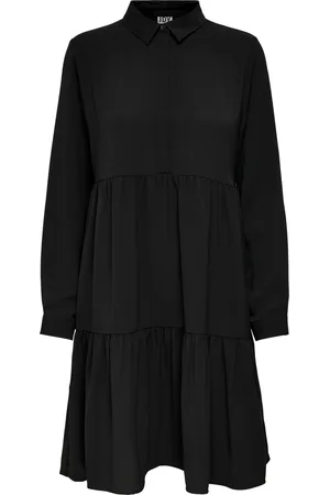 JDY Robe chemise tissée manches longues femme Piper