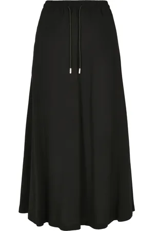 Urban classics Jupe femme viscose midi-grandes tailles