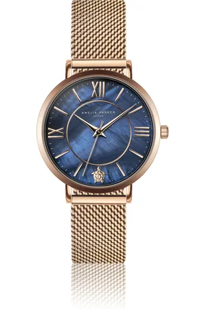Amelia Parker Montre femme Petite Blue Mesh