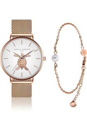 Amelia Parker Montre et bracelet femme Rose Turtle