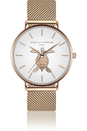 Amelia Parker Montre femme Rose Turtle Mesh