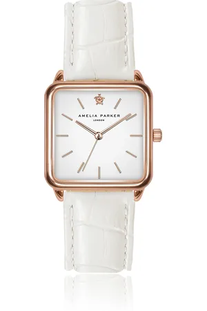 Amelia Parker Montre femme Bay White Croco