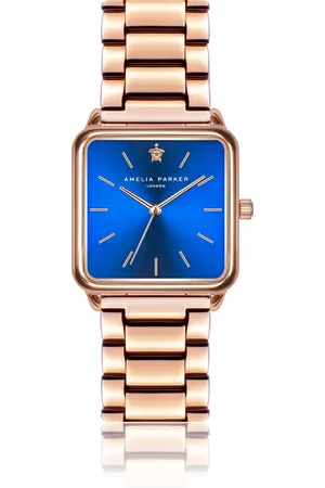 Amelia Parker Montre femme Pacific Ocean Rose Gold Link