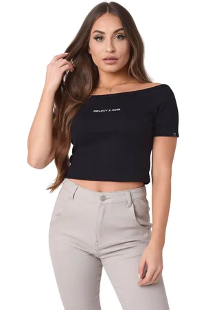 Project X Paris T-shirt à épaules dénudées femme