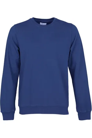 Colorful Standard Sweatshirt col rond Classic Organic royal blue