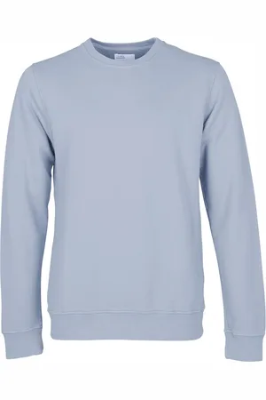 Colorful Standard Sweatshirt col rond Classic Organic powder blue