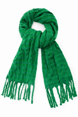 Desigual Foulard rectangulaire carreaux femme