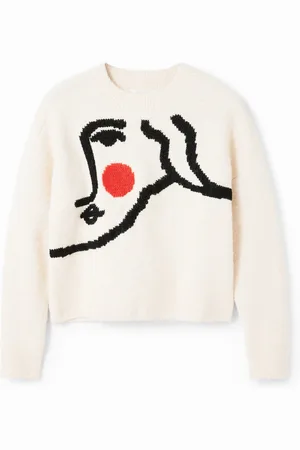 Desigual Pull oversize visage femme
