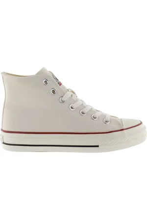 victoria Baskets montantes en toile brillante femme Tribu