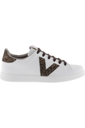 victoria Baskets basses effet cuir et paillettes femme Berlin